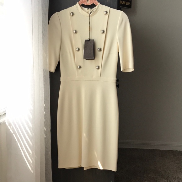 gucci cream dress